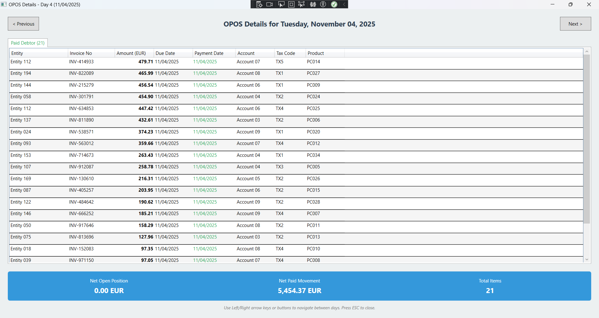 OPOS 3.1 - Paid Items